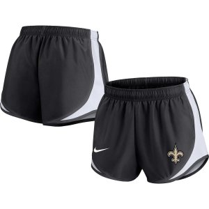 Женские черные шорты New Orleans Saints Tempo большого размера Nike
