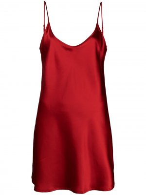 Платье-комбинация La Perla. Цвет: красный