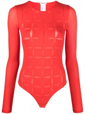 Cut out-detail bodysuit Wolford. Цвет: красный