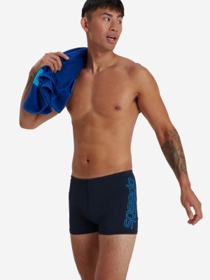 Плавки-шорты мужские Boom Logo, Синий Speedo. Цвет: синий