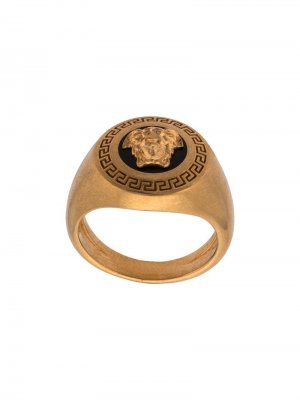 Перстень Enamel Icon Medusa Versace. Цвет: золотистый