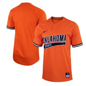 Реплика мужской оранжевой бейсбольной майки Oklahoma State Cowboys с двумя пуговицами Nike