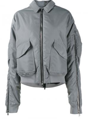 Куртка-пуховик Y / Project. Цвет: серый