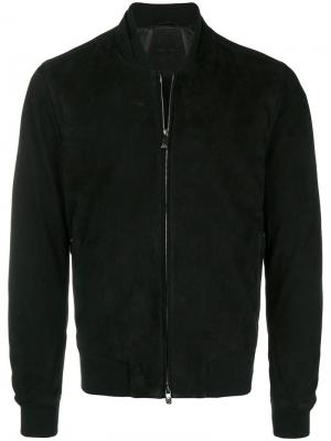 Куртка-бомбер Corneliani. Цвет: черный