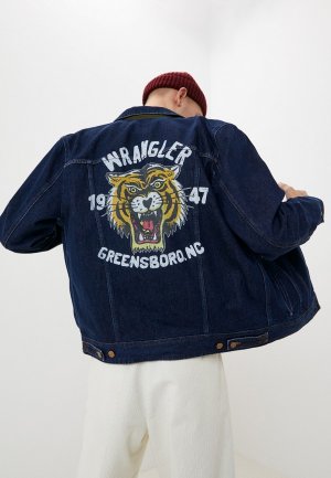 Куртка джинсовая Wrangler. Цвет: синий