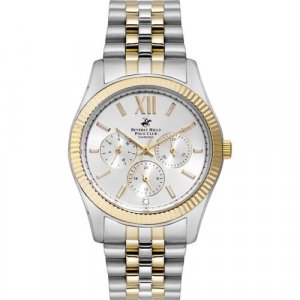 Наручные часы BP3082C.230, серебряный, золотой Beverly Hills Polo Club. Цвет: серебристый/золотистый/белый/серебряный