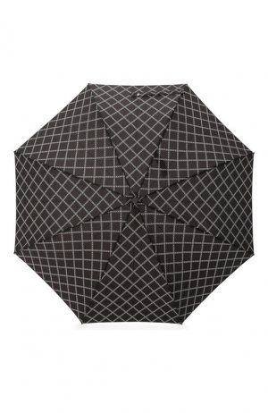 Складной зонт с принтом Burberry. Цвет: черно-белый