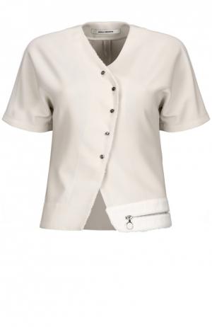Блуза Paco Rabanne. Цвет: кремовый