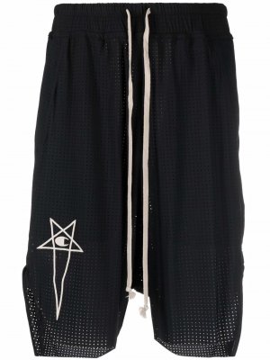 Embroidered-logo track shorts Rick Owens X Champion. Цвет: черный