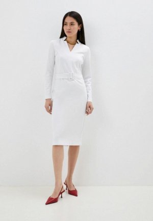 Платье Avemod. Цвет: белый