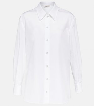 Рубашка из хлопкового поплина Alexander Mcqueen, белый McQueen