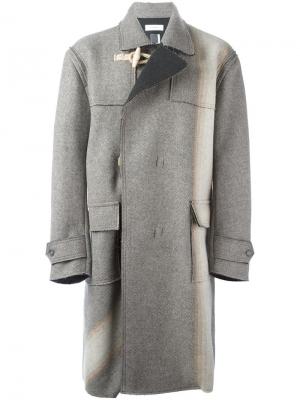 Объемное пальто Facetasm. Цвет: серый
