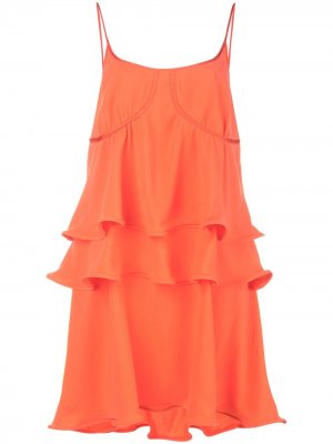Платье с оборками Sies Marjan. Цвет: оранжевый