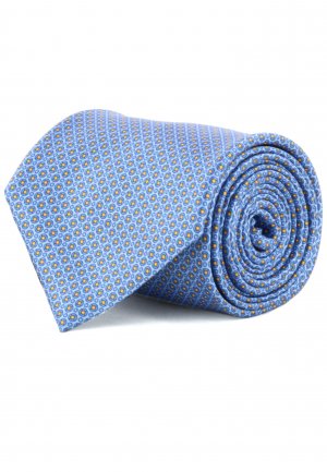 Комплект из галстука и платка STEFANO RICCI. Цвет: голубой