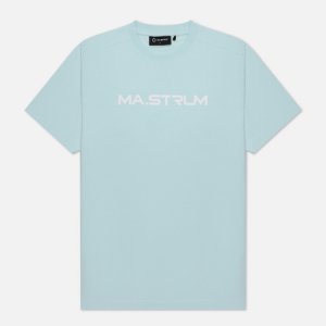 Мужская футболка Logo Chest Print MA.Strum. Цвет: голубой