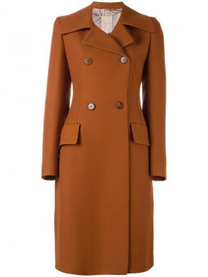 Двубортное пальто Roksanda. Цвет: коричневый
