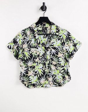Рубашка с тропическим принтом от комплекта Cant BeTamed-Разноцветный Volcom