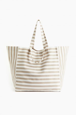 Пляжная сумка из хлопкового полотна H&M