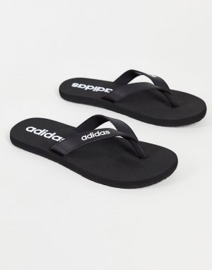 Черные шлепанцы для плавания adidas