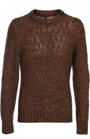 Вязаный пуловер Belstaff. Цвет: коричневый