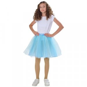 Школьная юбка , размер 38-44, голубой Вестифика. Цвет: голубой