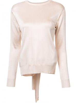 Блузка с открытой спиной Cushnie Et Ochs. Цвет: розовый и фиолетовый