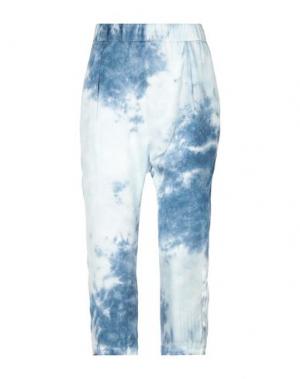 Укороченные брюки ENZA COSTA. Цвет: небесно-голубой