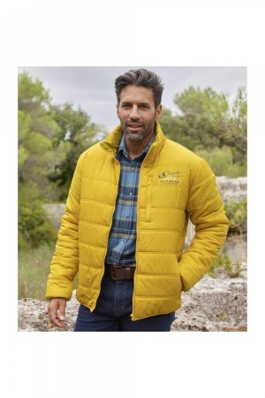 Водоотталкивающая куртка-пуховик с несколькими карманами , желтый Atlas for Men