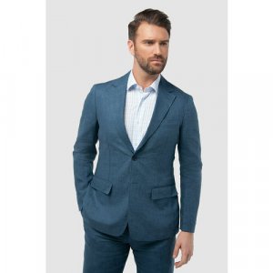 Пиджак , размер 54, синий KANZLER. Цвет: синий/темно-синий
