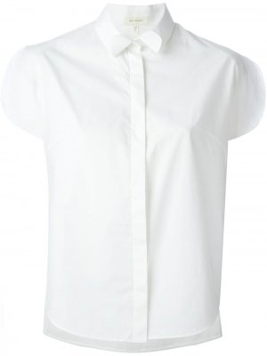 Рубашка с короткими рукавами Delpozo. Цвет: белый