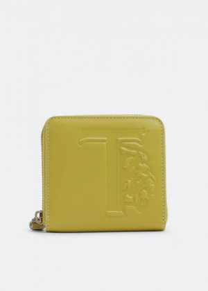 Кошелек TOD'S Leather wallet, зеленый Tod's