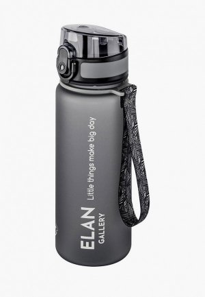 Бутылка спортивная Elan Gallery 500 мл Style Matte. Цвет: серый