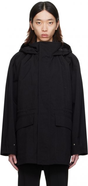 Черная куртка с капюшоном Wooyoungmi