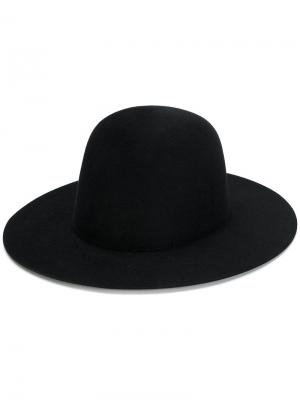Шляпа с широкими полями Études. Цвет: чёрный