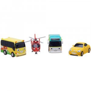 Происхождение Корейская модель-Маленький автобус Friends Set 4-4 шт. (Air + Peanut Kinder Shine) Tayo