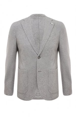 Шерстяной пиджак L.B.M. 1911. Цвет: серый