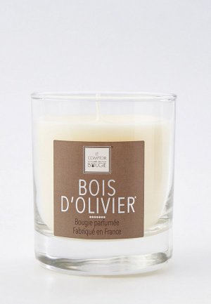 Свеча ароматическая Arome Le Comptoir De Paris BOIS DOLIVER, ДЕРЕВО ОЛИВЫ, 10 см. Цвет: прозрачный
