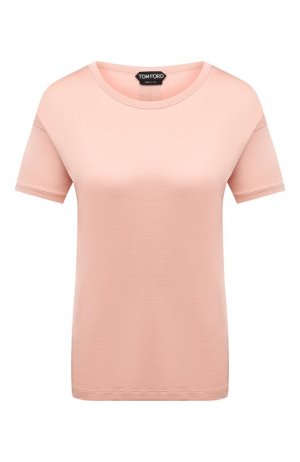 Шелковая футболка Tom Ford. Цвет: розовый