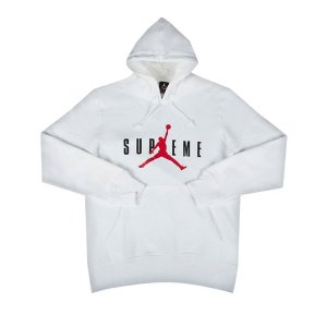 Пуловер x Jordan Hooded Pullover 'White', белый Supreme