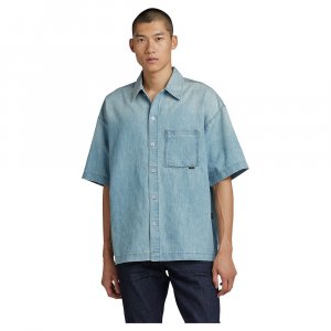 Рубашка с коротким рукавом D23095-D303 Boxy Fit, синий G-Star