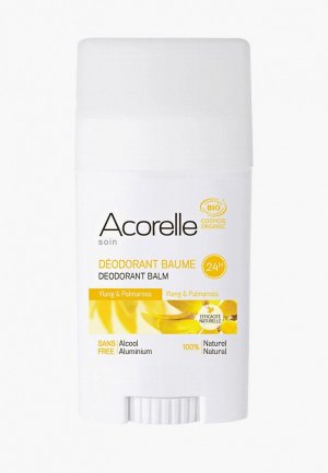 Дезодорант Acorelle -бальзам Иланг-иланг и Пальмароза, 40 г. Цвет: белый