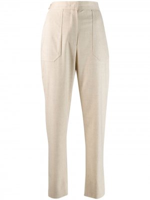 Укороченные брюки с завышенной талией Fendi. Цвет: нейтральные цвета