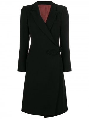 Пальто миди с запахом Jean Paul Gaultier Pre-Owned. Цвет: черный