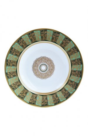 Суповая тарелка Eventail Vert Bernardaud. Цвет: зелёный