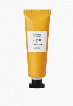 Крем для рук Poemes de Provence ORANGE & OAKMOSS 30 мл. Цвет: оранжевый