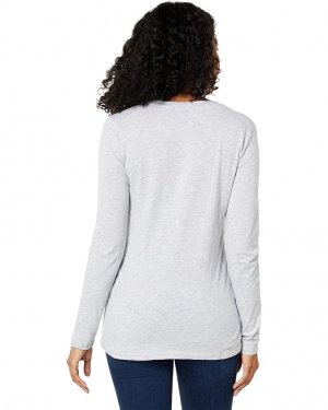 Рубашка U.S. POLO ASSN. Long Sleeve Graphic Shield Tee Shirt, цвет Light Grey Heather