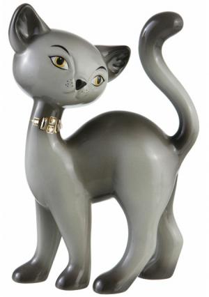 Коллекционная статуэтка Korat Kitty Charming Goebel. Цвет: темно-серый