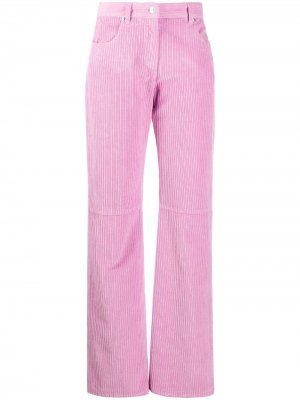 Прямые джинсы средней посадки MSGM. Цвет: розовый
