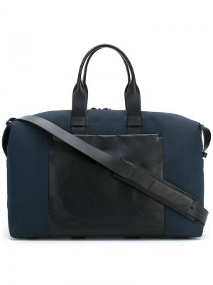 Дорожная сумка с накладным карманом Troubadour. Цвет: синий