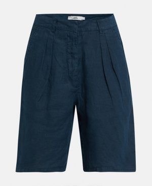 Льняные брюки чинос, темно-синий 0039 ITALY